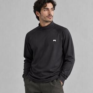 Montec Zulu Base Layer Top Mens S Black Funnel Neck Long Sleeve Technical